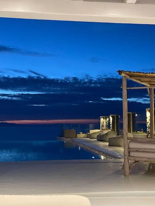 Mykonos Sea View Luxury Villa By Calypso Sunset Villas Mykonos Town 外观 照片