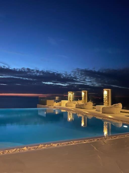 Mykonos Sea View Luxury Villa By Calypso Sunset Villas Mykonos Town 外观 照片