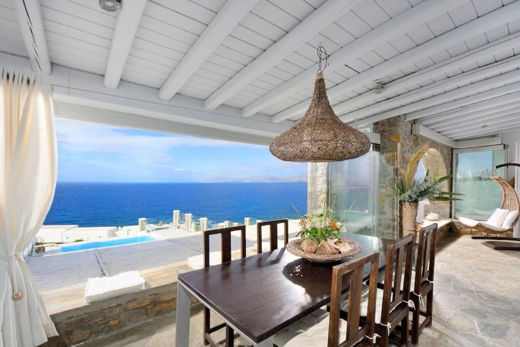 Mykonos Sea View Luxury Villa By Calypso Sunset Villas Mykonos Town 外观 照片