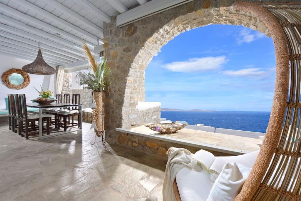 Mykonos Sea View Luxury Villa By Calypso Sunset Villas Mykonos Town 外观 照片